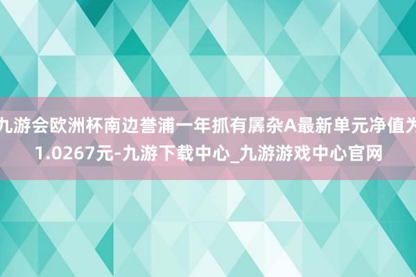 九游会欧洲杯南边誉浦一年抓有羼杂A最新单元净值为1.0267元-九游下载中心_九游游戏中心官网